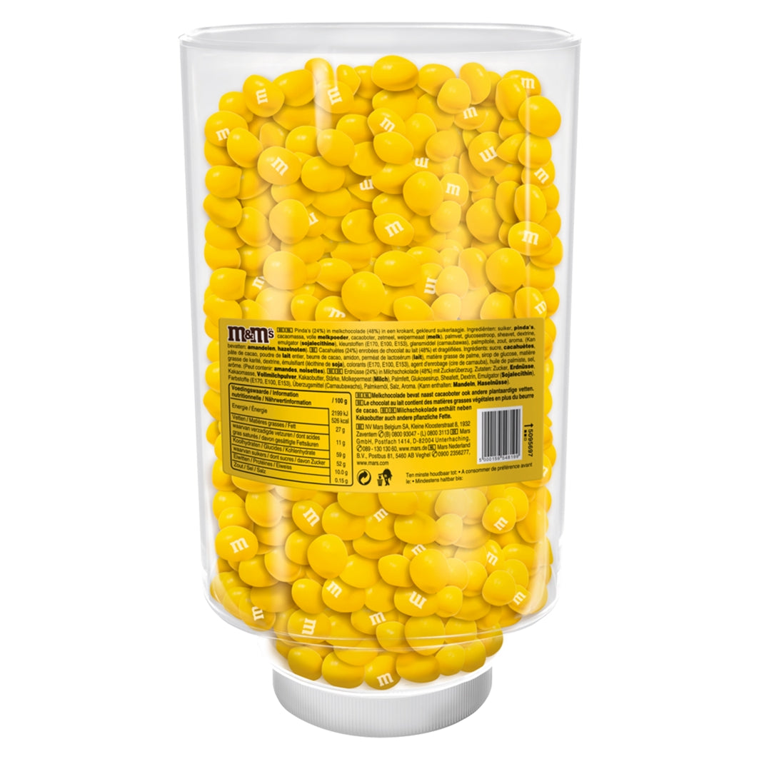 M&M´s Peanut Einfarbig Gelb 1 kg Erdnüsse in Milchschokolade