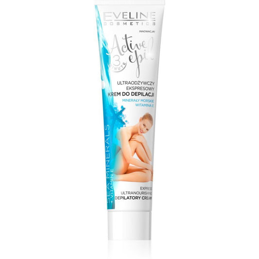 Eveline Cosmetics Eveline Cosmetics, Active Epil, Haarentfernungscreme, Alle Hauttypen, Für Beine & Arme, 125 ml Regular