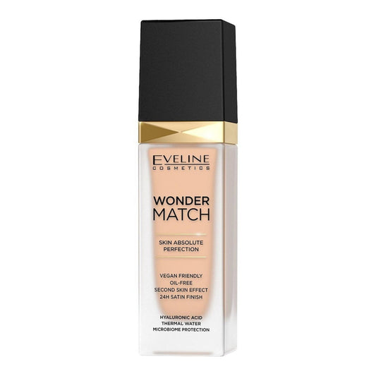 Eveline Cosmetics Eveline Cosmetics, Wonder Match Skin Absolute Perfection, Ölfrei, Flüssige Grundierung, 16, Hellbeige, 30 m