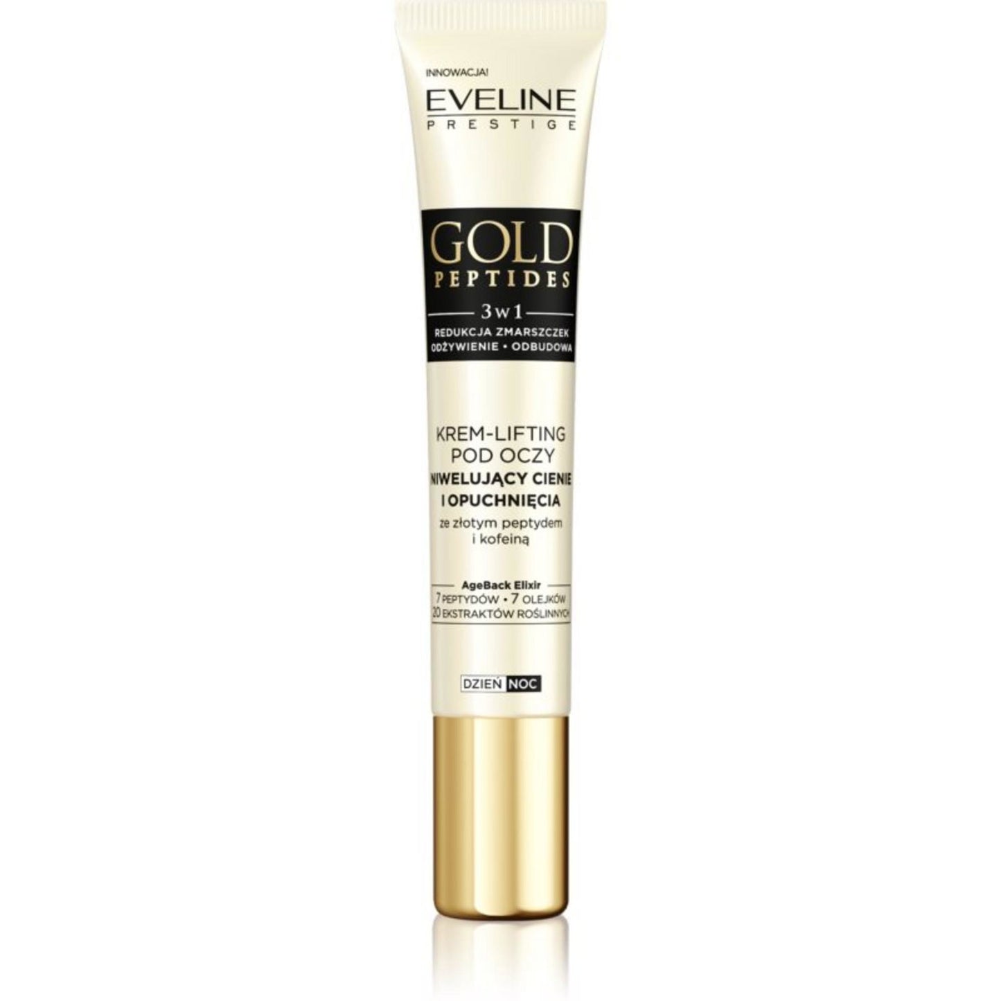 Eveline Cosmetics, Gold Peptides, Peptide, Gegen Augenringe, In der Nacht, Augencreme, 20 ml