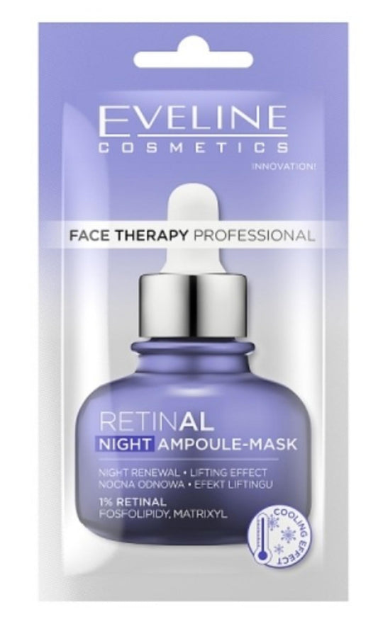 Eveline Cosmetics Eveline Cosmetics, Therapy Professional, Retinal, Heben, Nacht-Schlafmaske, 8 ml Regular