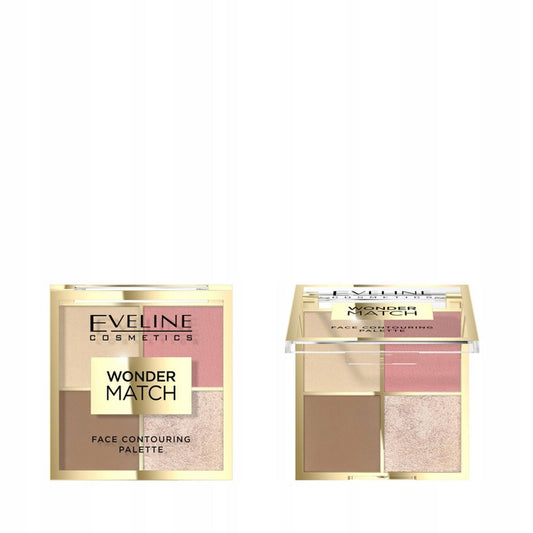 Eveline Cosmetics Eveline Cosmetics, Wonder Match, Konturpalette, 4 Schattierungen, 02, 10.8 g Regular
