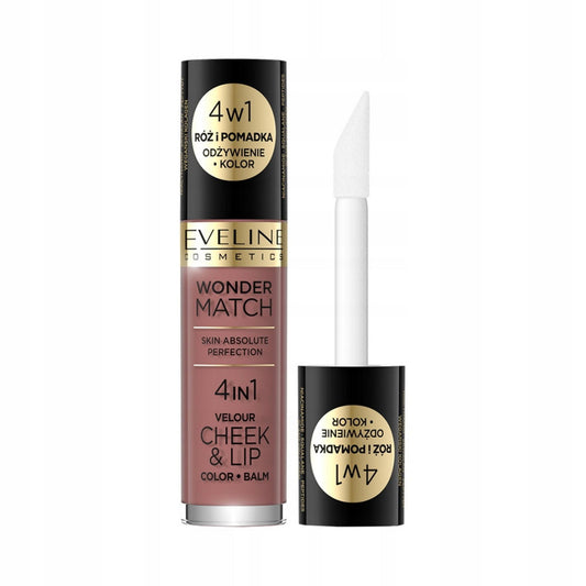 Eveline Cosmetics Eveline Cosmetics, Wonder Match 4in1, Lippen- und Wangenbalsam 2-in-1, 05, 4.5 ml Regular