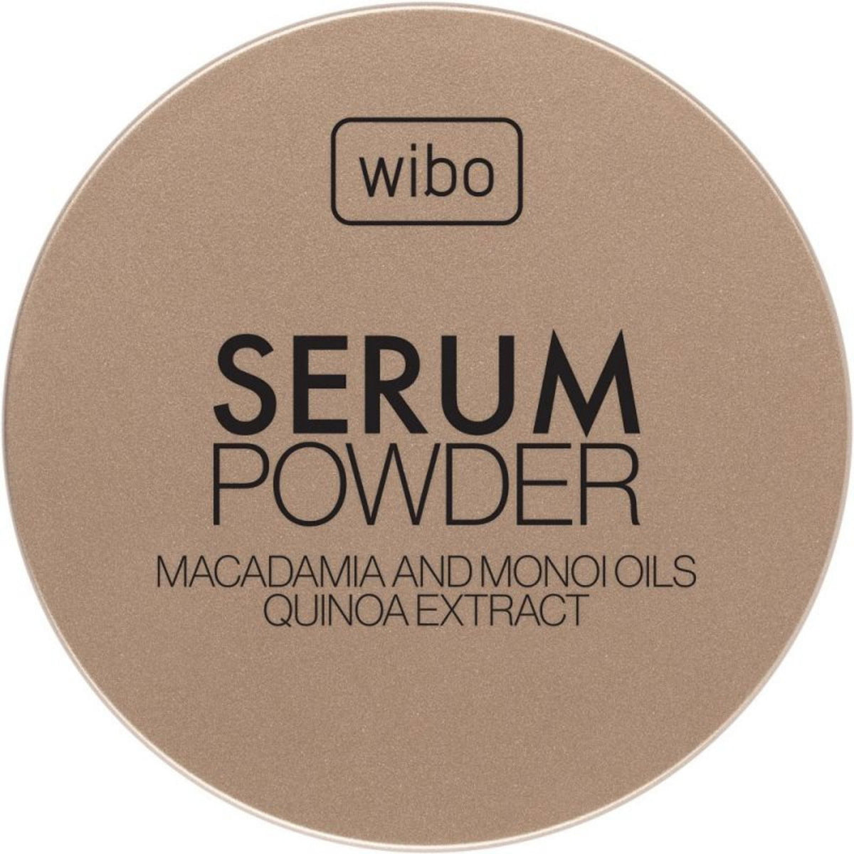 Wibo, Serum Powder Macadamia, Quinoa, Absorbiert Öl, Loses Fixierpuder, Transparent, 10 g