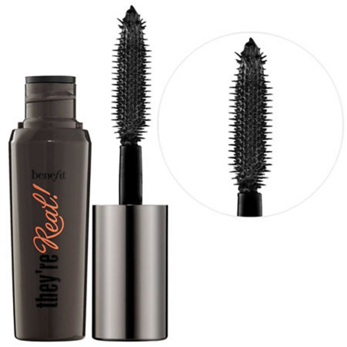Benefit, They're Real, Verlängerung und Volumenvergrößerung, Wimperntusche, Schwarz, 4 ml *Miniatur