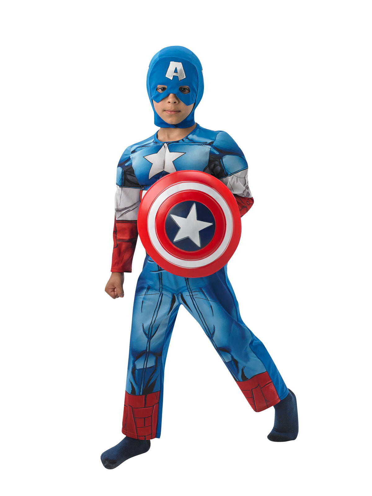 Rubies CAPTAIN AMERICA DLX. COST - CHILDRENS Kinderkostüm für Jungen