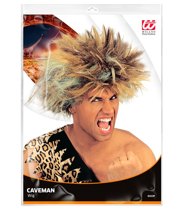 Braune Caveman Perücke für Fasnacht und Karneval