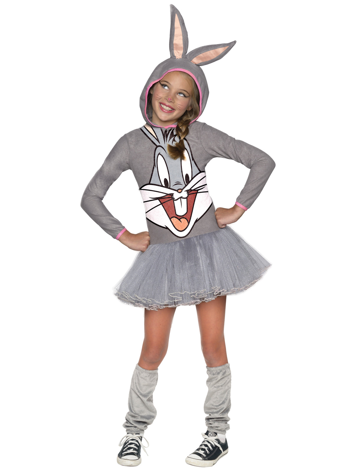 Rubies BUGS BUNNY GIRLS HOODED COSTUME - CHILDRENS Kinderkostüm für Mädchen