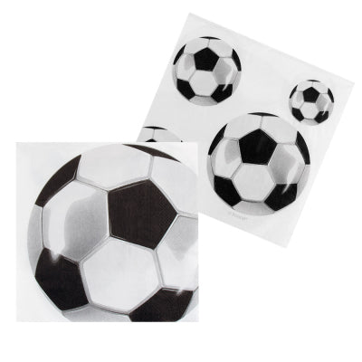 Boland Fussball-Papierservietten 20 Stück 33 x 33 cm