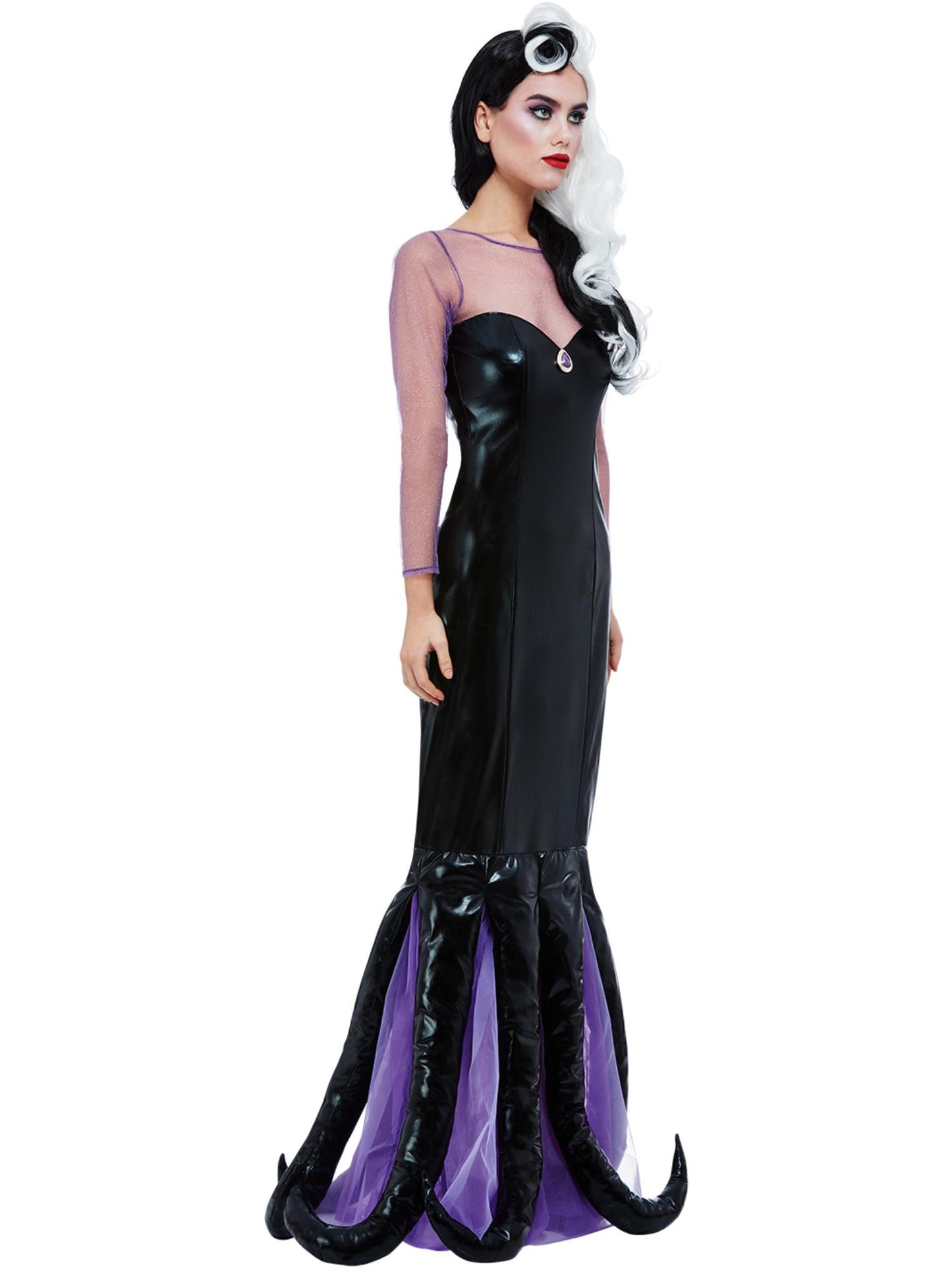 Smiffys STORYBOOK Evil Sea Witch Costume, Black CS für Damen
