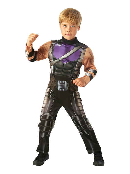 Rubies Marvel Hawkeye Kinderkostüm für Jungen gepolsterter Overall – Produktansicht