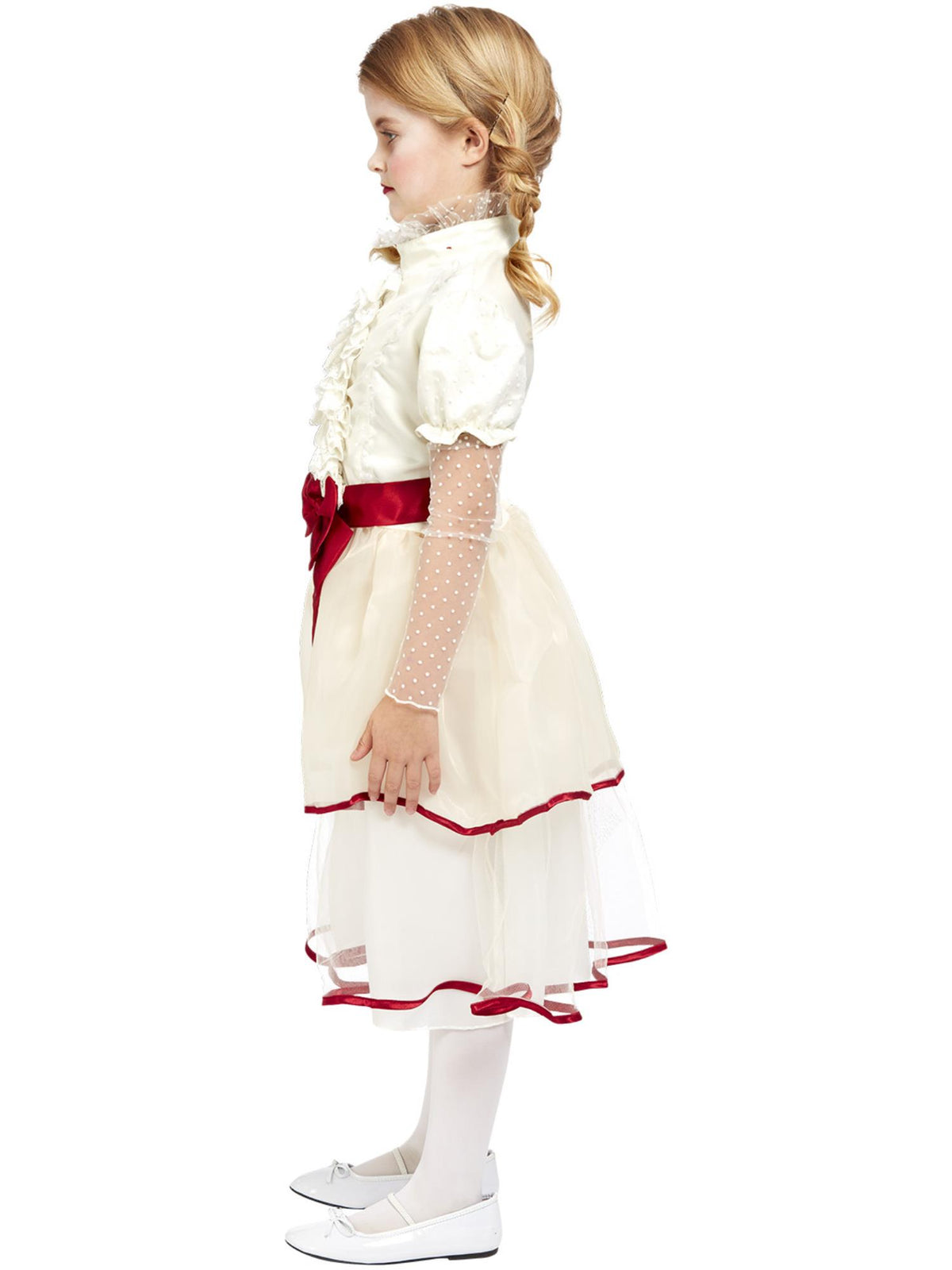 Smiffys WITCH Porcelain Doll Costume, Cream CS für Mädchen