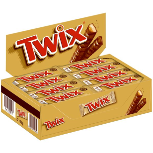 Twix Riegel 32x50g Milchschokolade mit Karamell und Knusperkeks