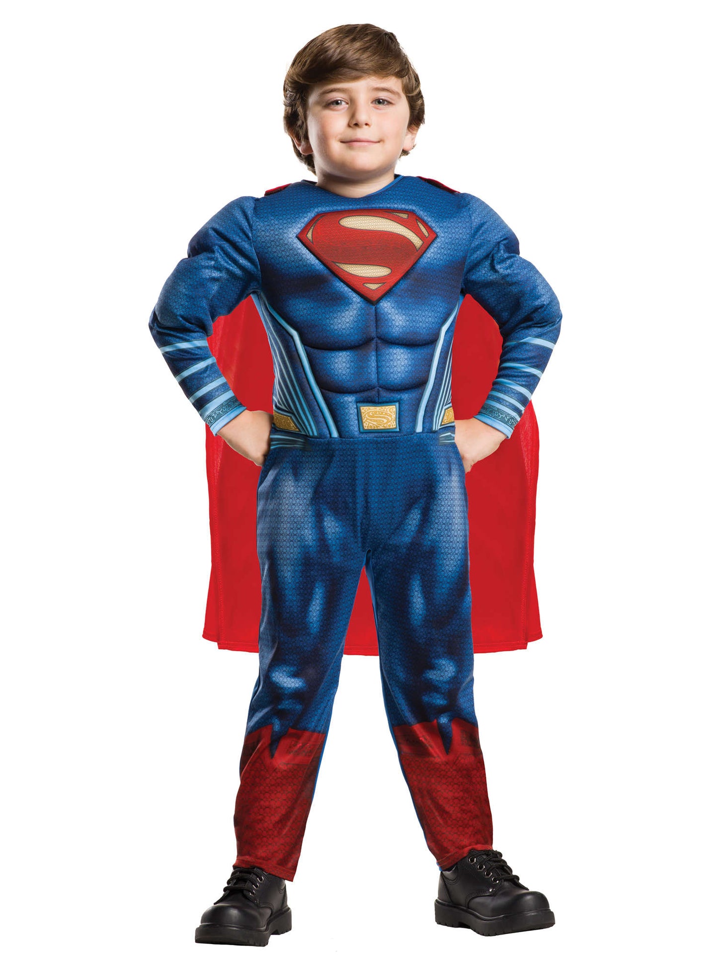 Rubies Superman Deluxe Kinderkostüm für Jungen mit Overall und Umhang