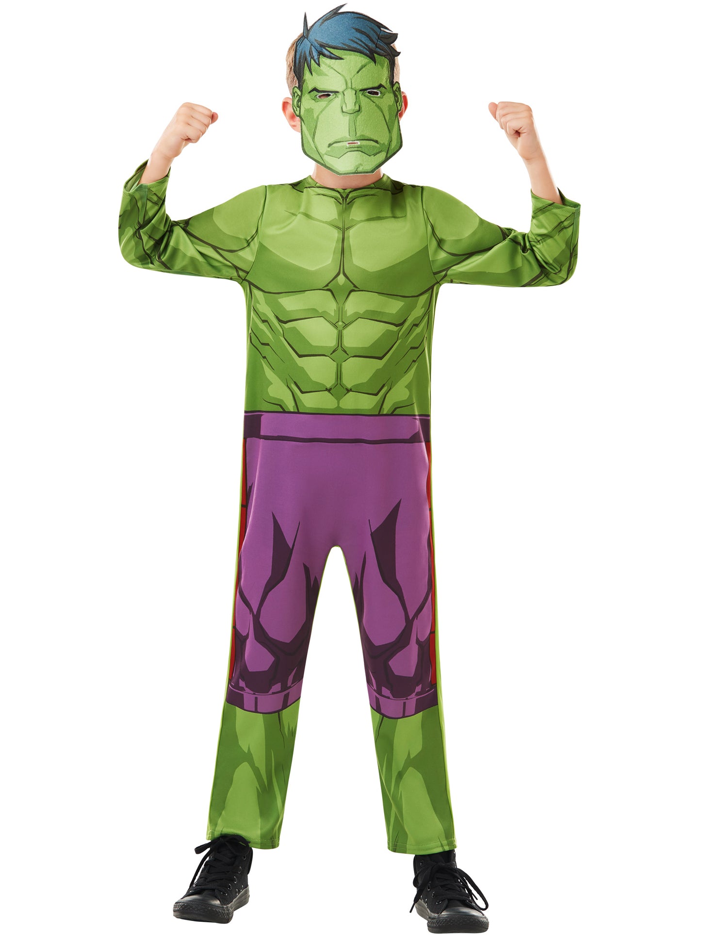 Marvel Hulk Kinderkostüm von Rubies für Jungen – Rückansicht