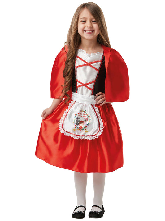 Rubies Rotkäppchen Kinderkostüm für Mädchen mit Kleid und Kapuzenumhang – Produktansicht