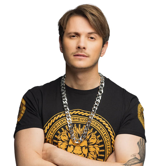 Dicke Silberne Pimp Halskette