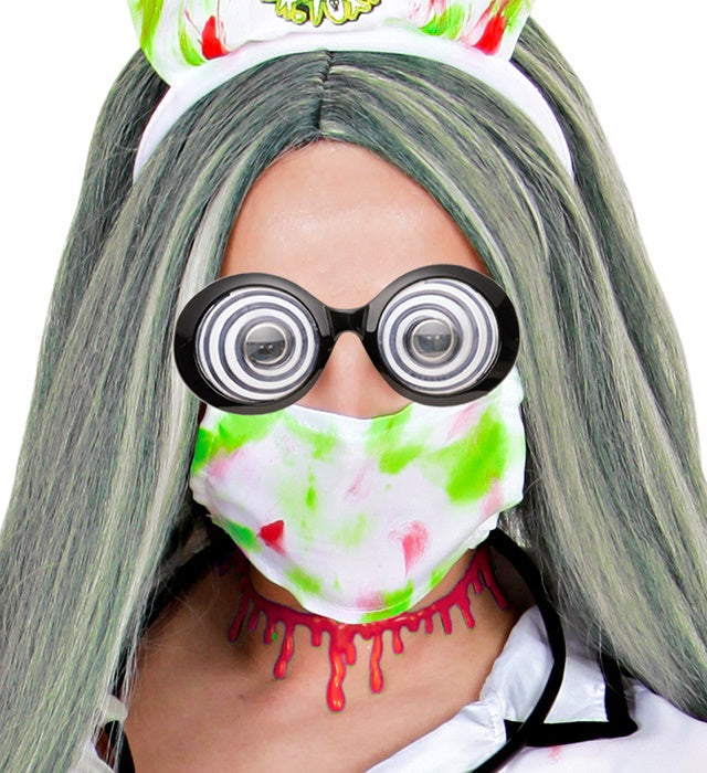 Verrückte Fasnachtsbrille mit ausgefallenem Design für Karneval und Halloween