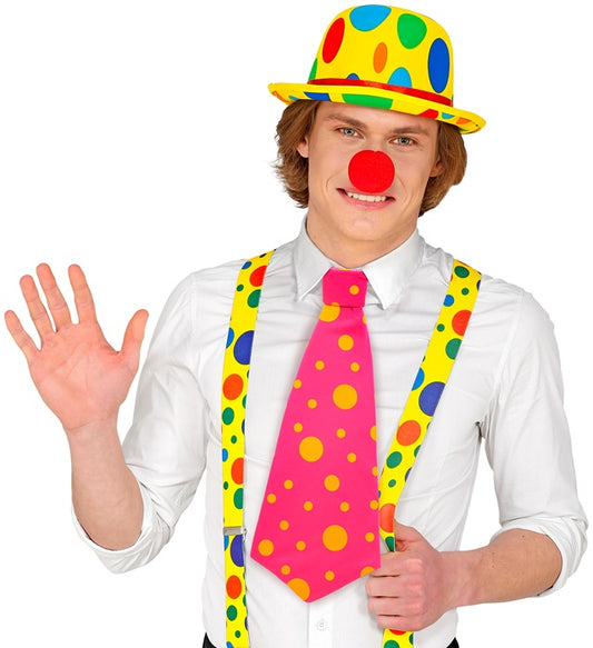 Maxikrawatte in bunten Farbkombinationen als Kostümzubehör für Fasnacht