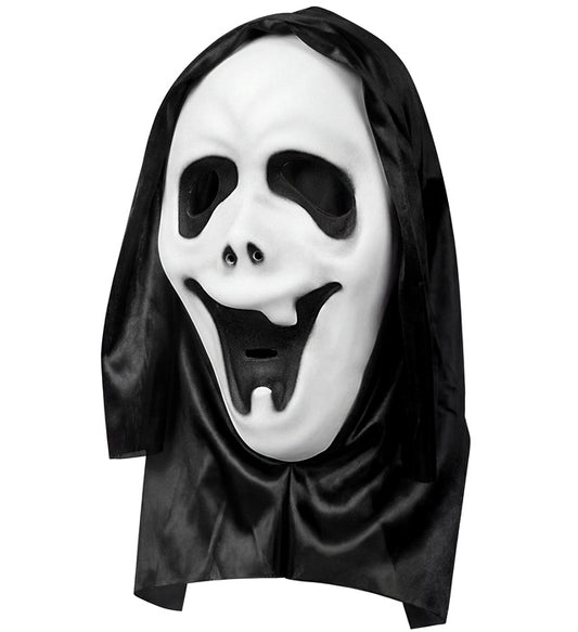 Geistermaske mit Kapuze und unsichtbaren Augen aus EVA für Halloween