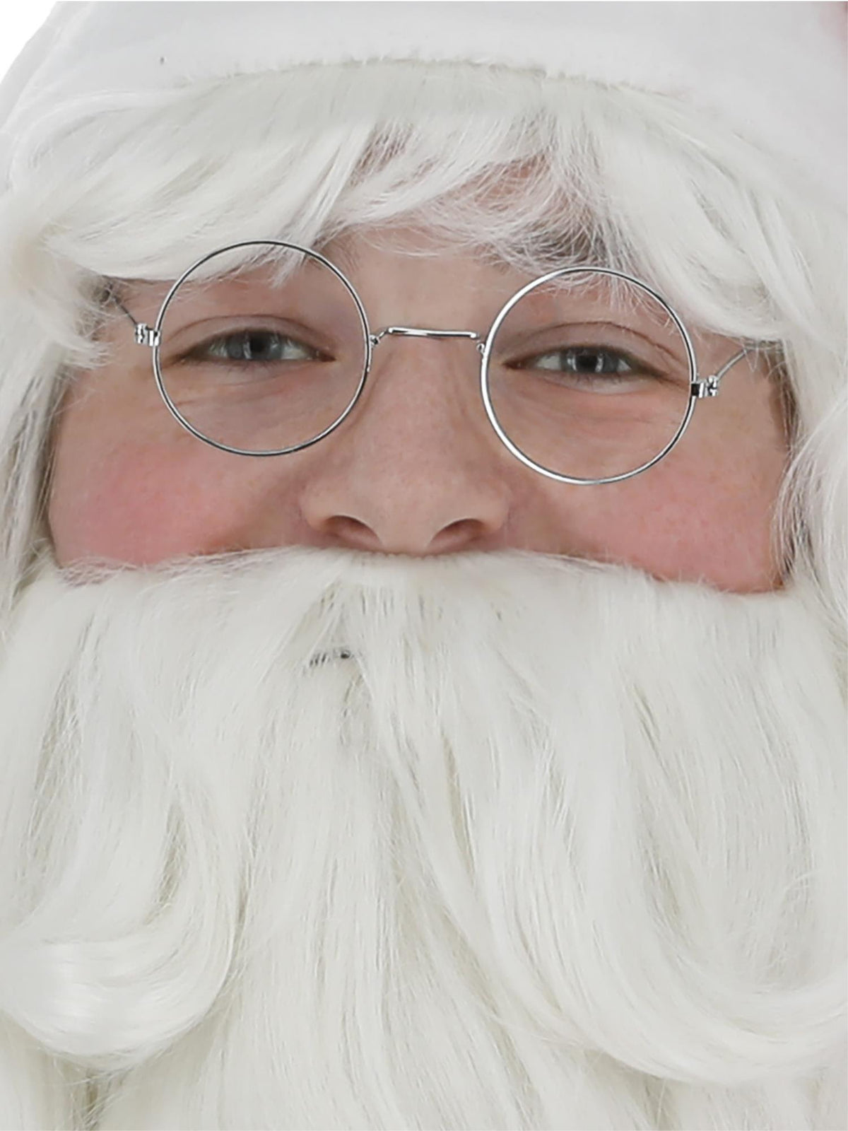 Smiffys Santa-Brille mit silbernem Drahtrahmen für Erwachsene