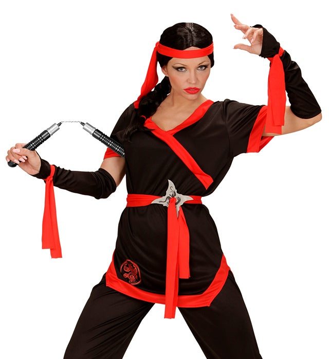 Nunchaku 19 cm als Ninja Kostümzubehör für Fasnacht