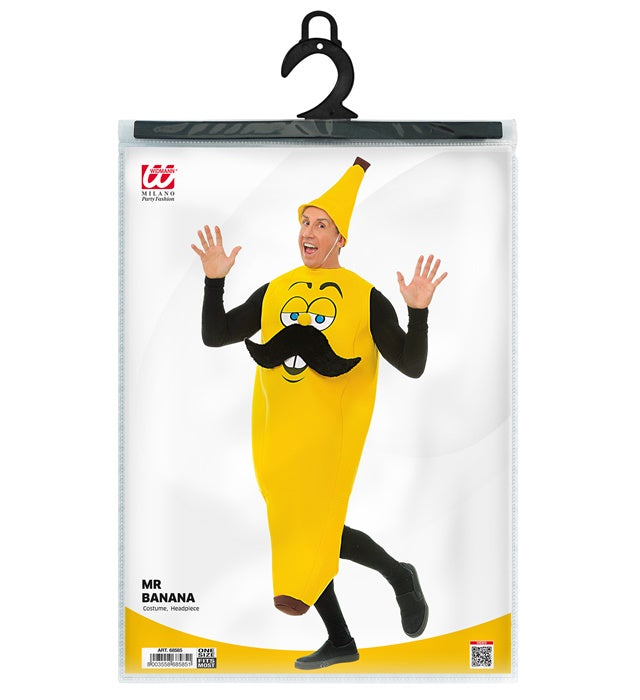 Mr. Banana Hut in leuchtendem Gelb als lustiges Fasnachtskostümzubehör