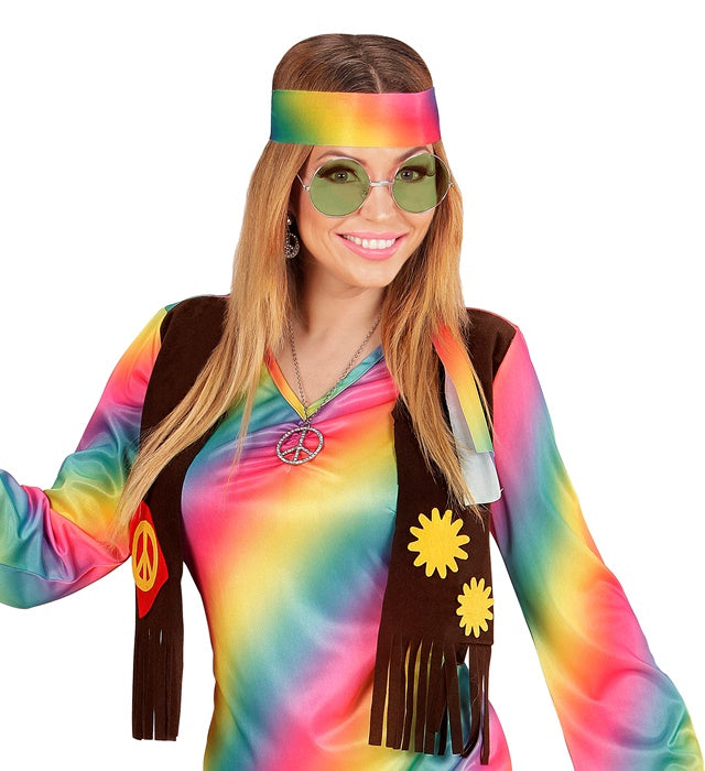 XL Hippie-Brille in verschiedenen Farben als Fasnacht Kostümzubehör