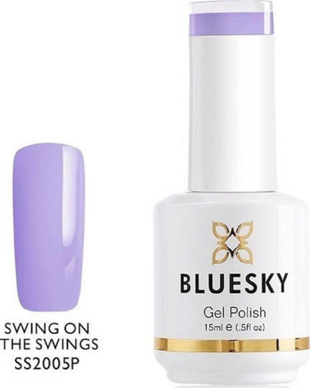 Bluesky, Bluesky, Glänzendes Glanzfinish, Semi-permanenter Nagellack, Swing On The Sw, 15 ml