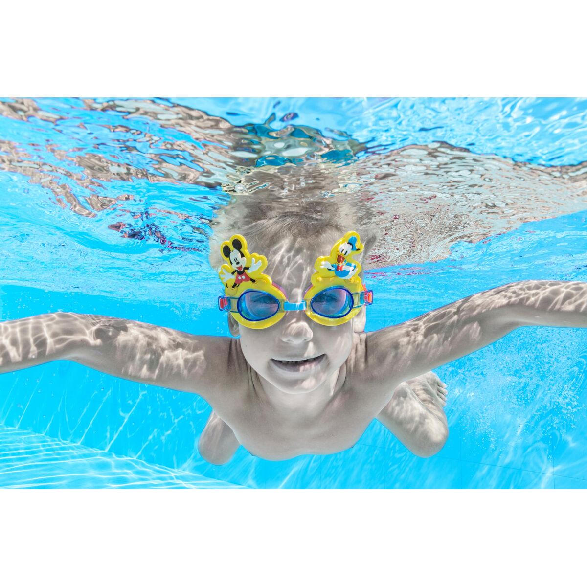 Bestway Schwimmbrille für Kinder Silikon Mickey & Freunde +3 Jahre Strand und Pool 09110