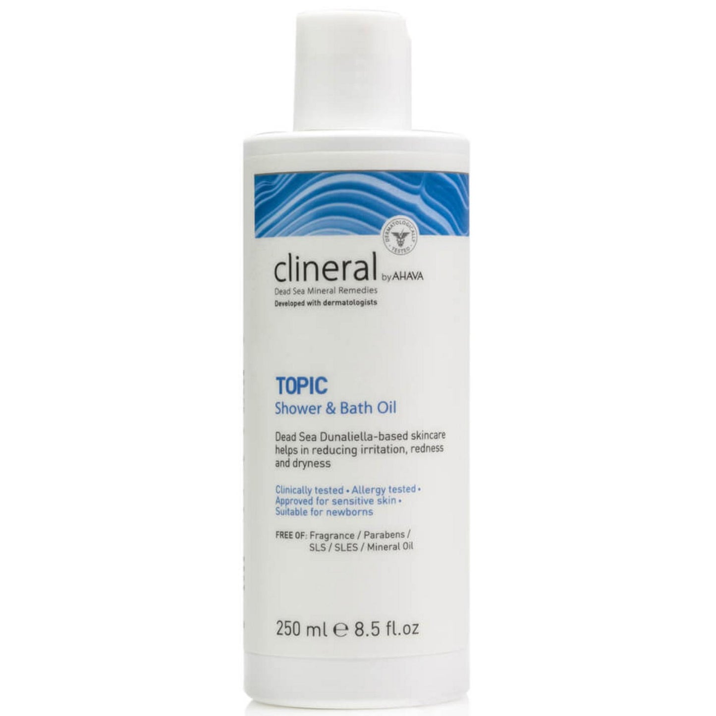 Ahava, Clineral Topic, Feuchtigkeitsspendend, Beruhigt, Duschöl, Körper, Dry, 250 ml