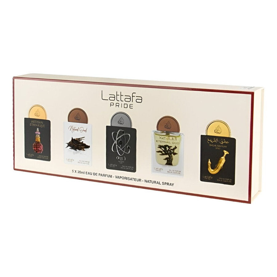 Lattafa Parfümset Set Lattafa: Artisan Ethnique, Eau De Parfum, For Women, 20 ml + Natural Oud, Eau De Parfum, For Women, 20