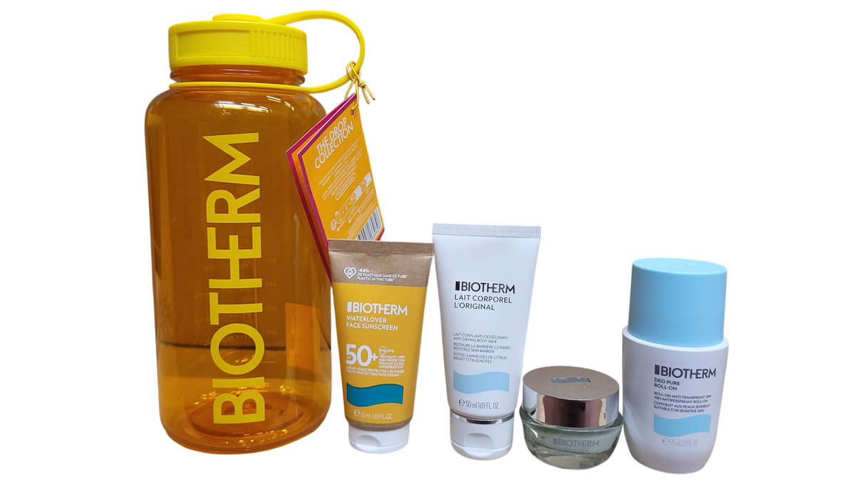 Biotherm Pflege- und Sonnenschutz-Set mit fuenf Pflegeprodukten