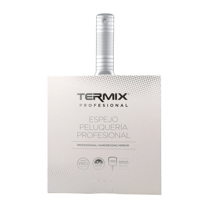Termix silberfarbener Handspiegel für Haarstyling