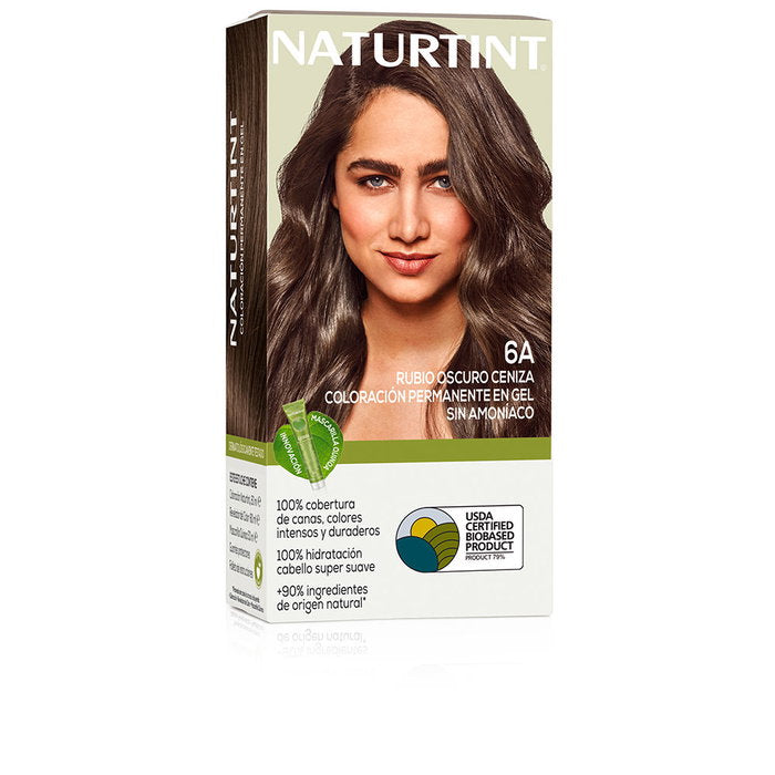 Naturtint Tinte Sin Amoniaco 6A Rubio Oscuro Ceniza Haarfarbe 170 ml