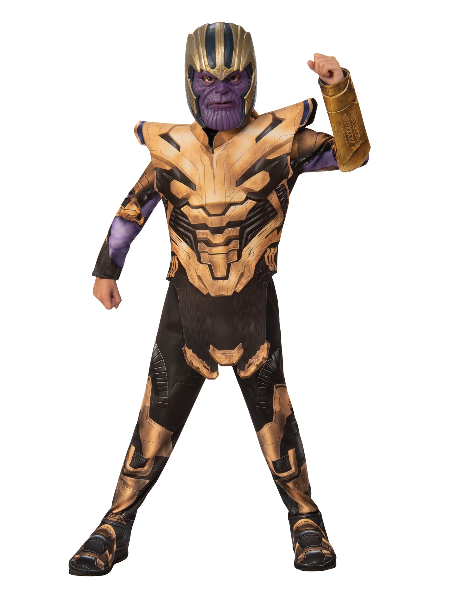Rubies Thanos Kinderkostüm für Jungen mit Overall, Schuhüberzügen und Maske