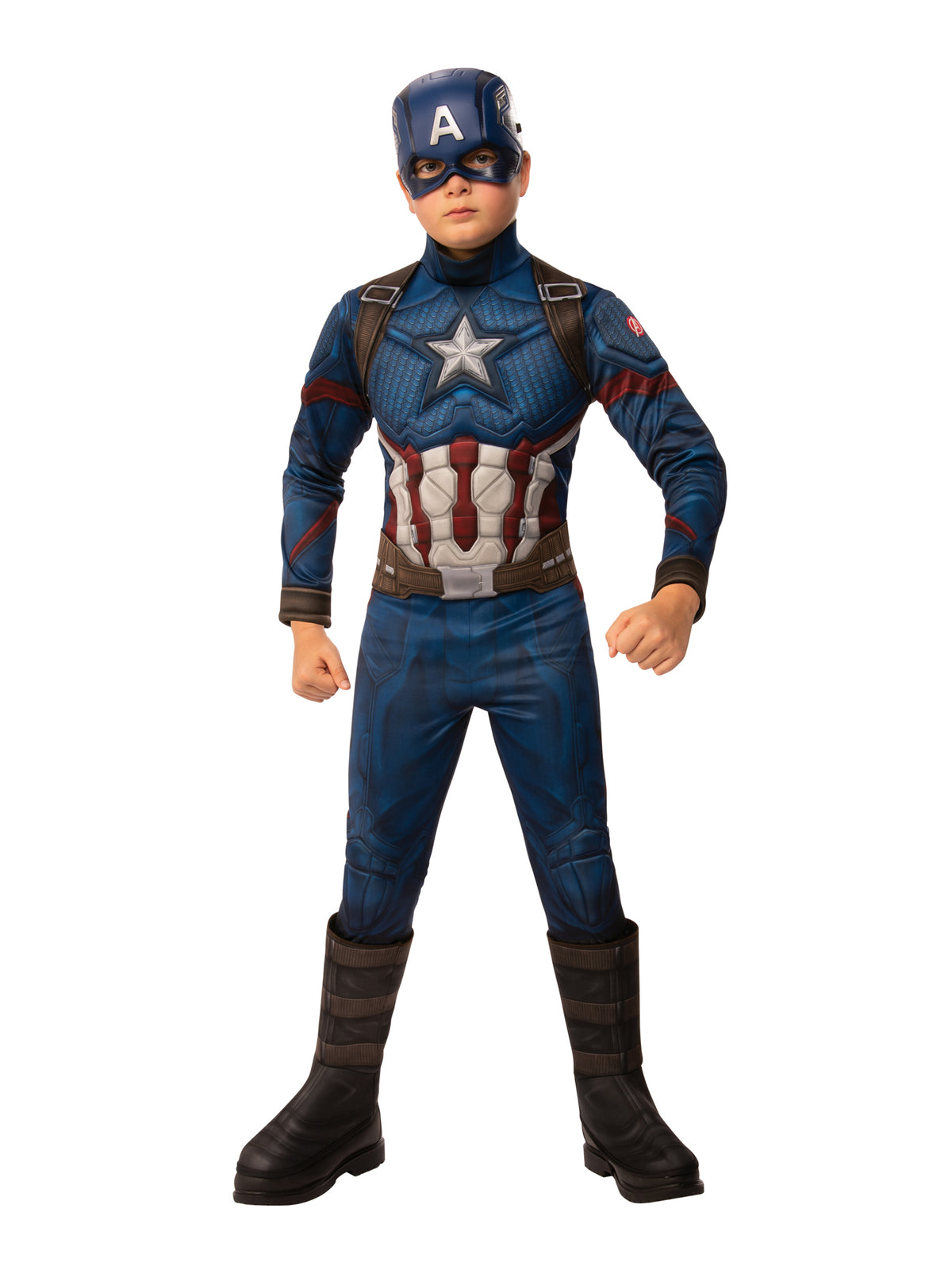 Rubies Captain America Deluxe Avg4 Costume - Childrens Kinderkostüm für Jungen