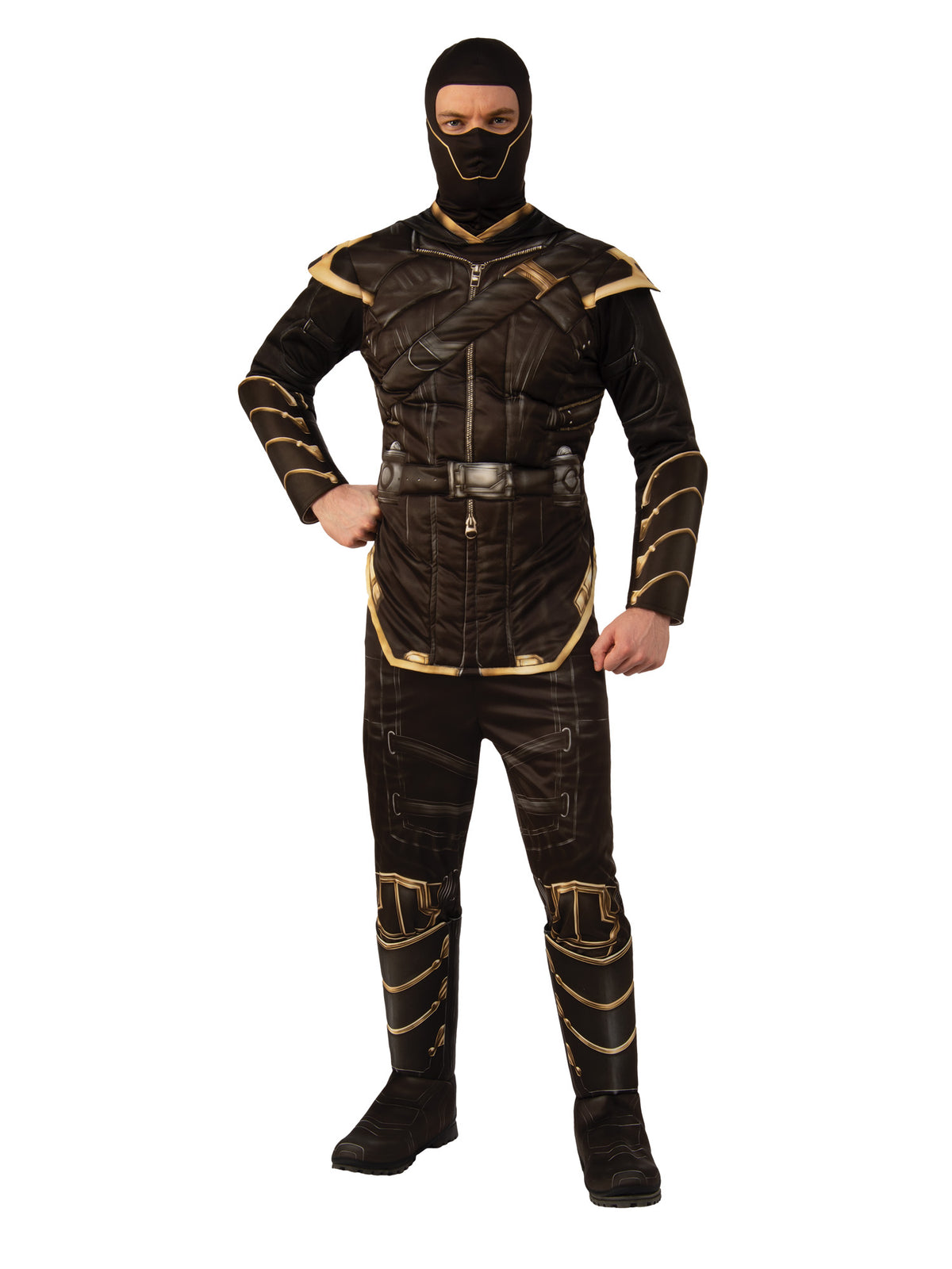 Rubies Hawkeye als Ronin Kostüm für Herren mit Hooded Top, Snood und Hose – Detailansicht