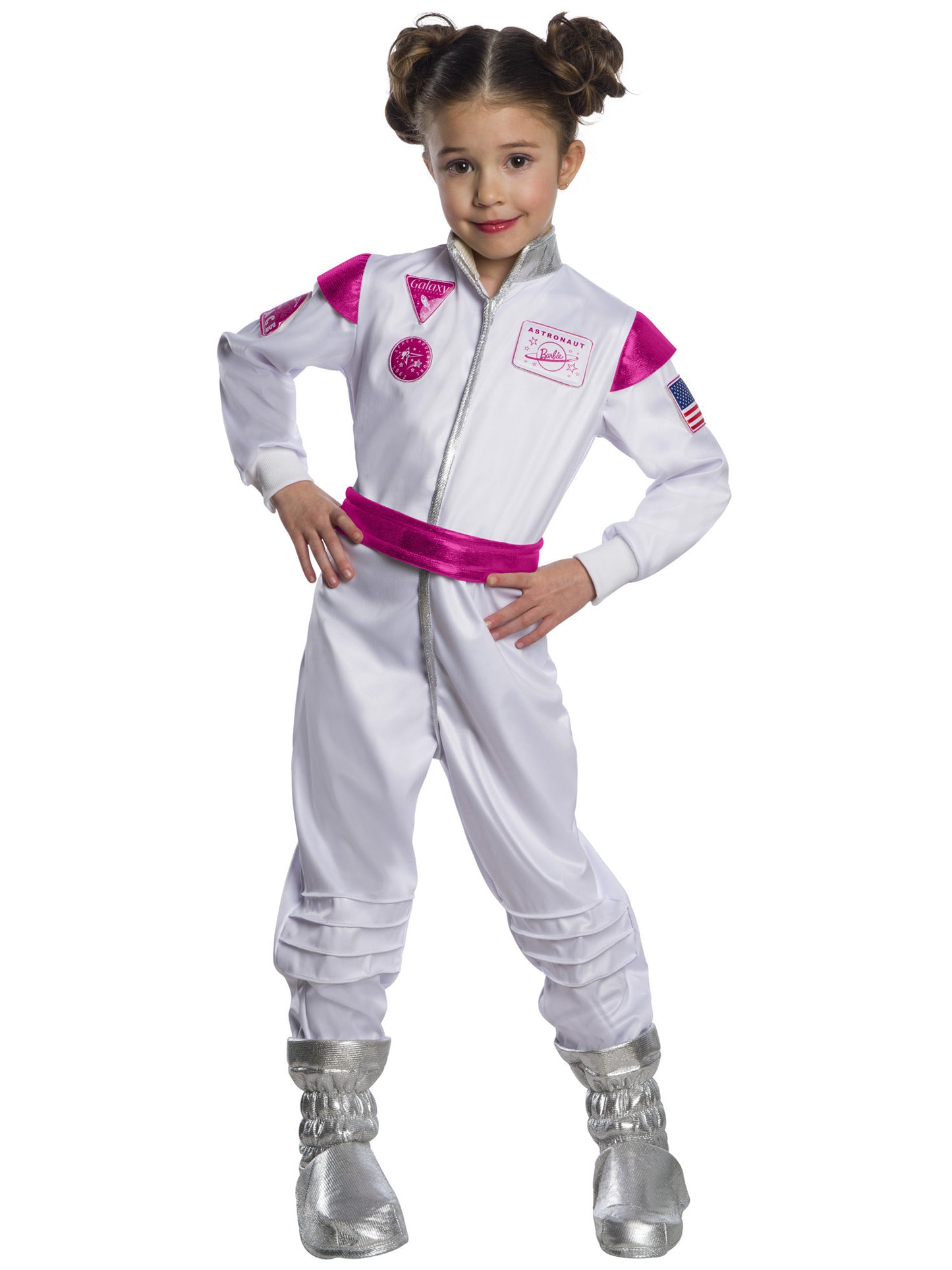 Rubies Barbie Astronaut Kinderkostüm für Mädchen mit Overall, Schuhüberzügen und Gürtel