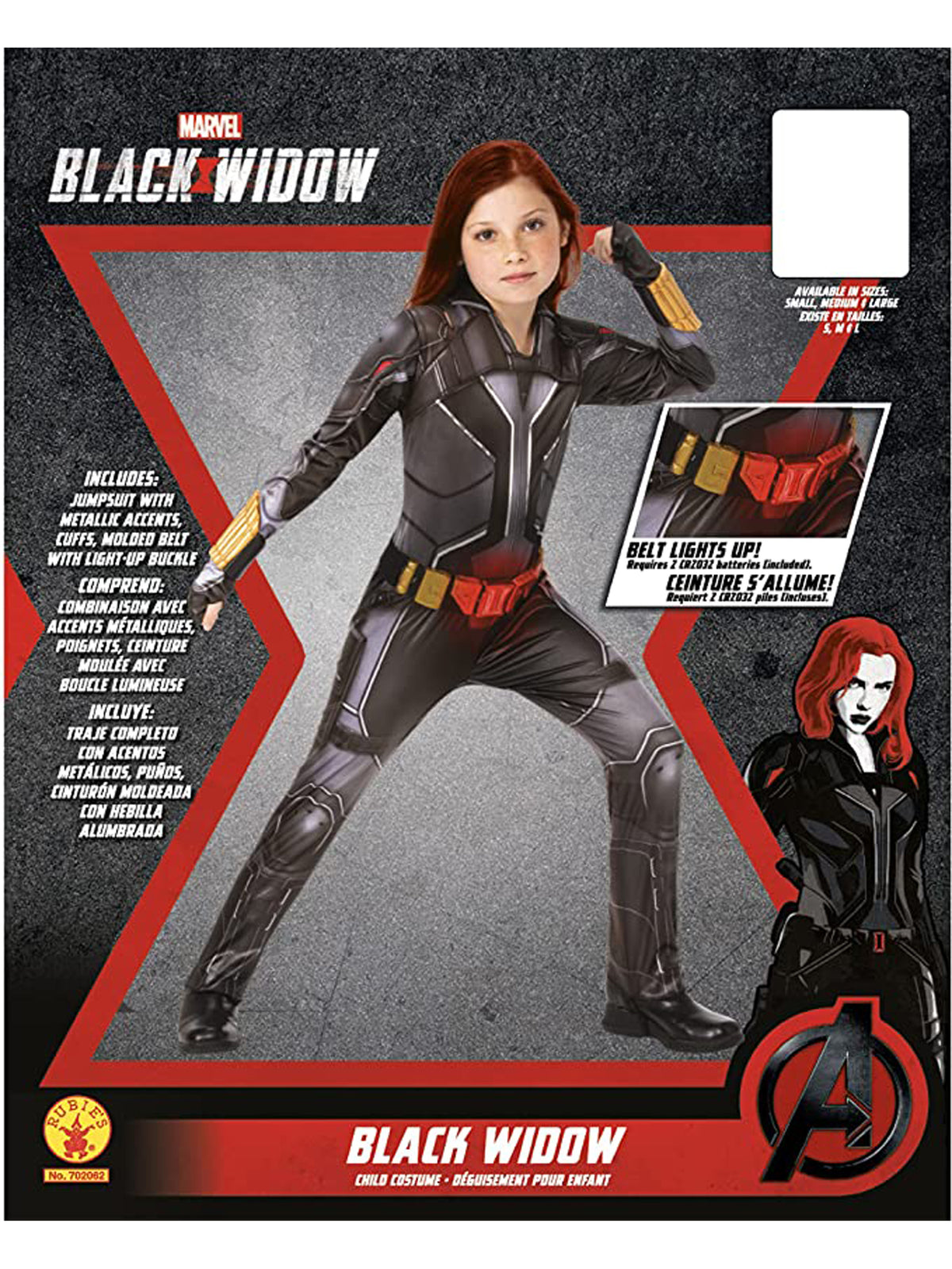 Rubies Black Widow Deluxe Kinderkostüm für Mädchen