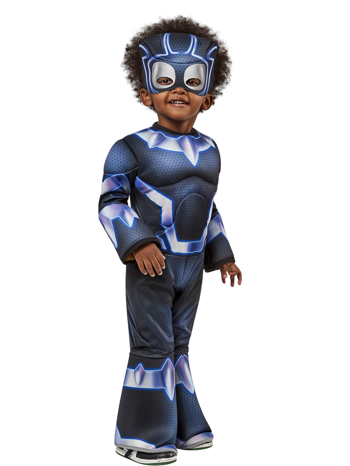 Rubies Black Panther Kinderkostüm für Kleinkinder mit Overall und Stoffkopfbedeckung – Verpackung