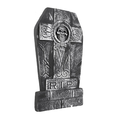 Boland Halloween-Dekoration Halloween-Grabstein 50 × 27 cm Grau