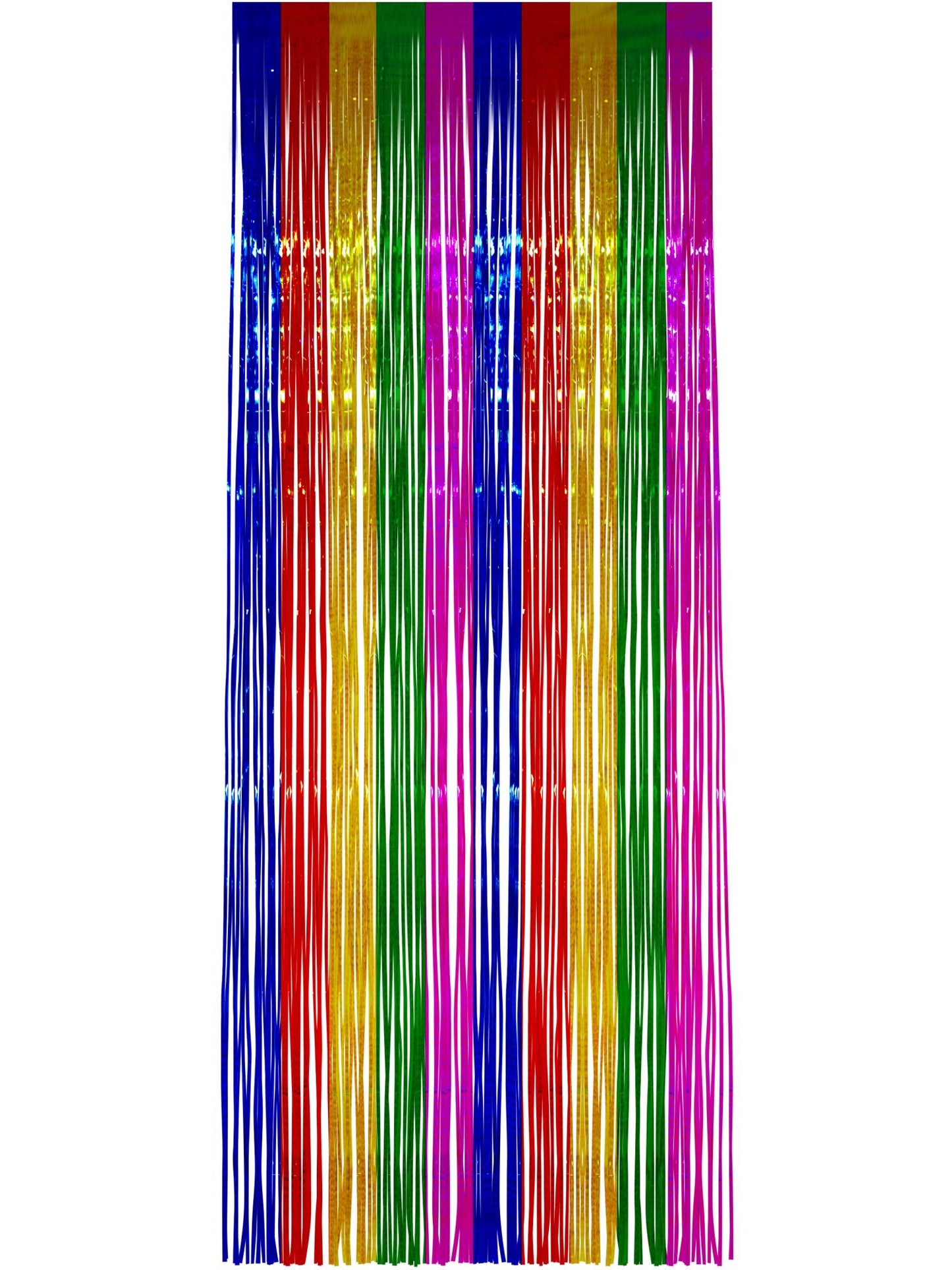 Smiffys Regenbogen-Glitzervorhang Partydekoration 91 x 244 cm