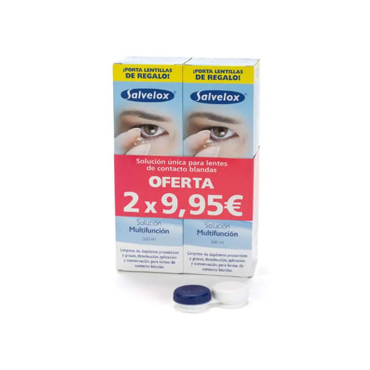 SALVELOX SALVELOX Set Kontaktlinsenlösung 2 x 360 ml Reinigung und Pflege Kosmetik
