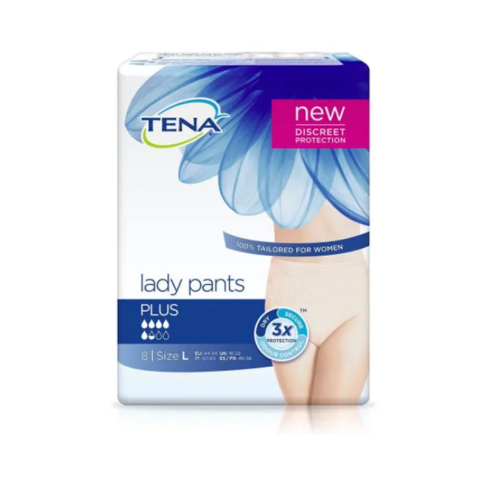 TENA TENA Lady Pants Plus Size Large Inkontinenzslips 8 Stück Kosmetik