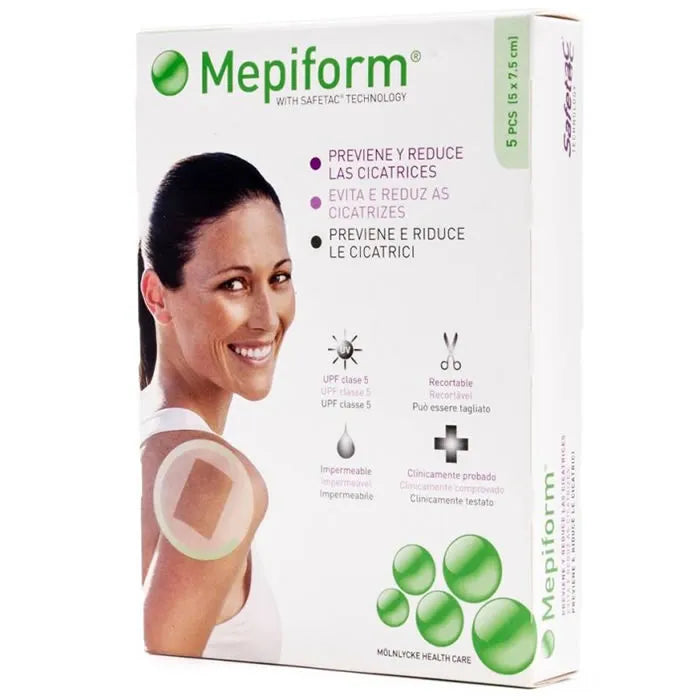 MEPIFORM MEPIFORM Mepiform Cicatrices 5 Stück 5 x 7,5 cm Narbenpflaster Kosmetik