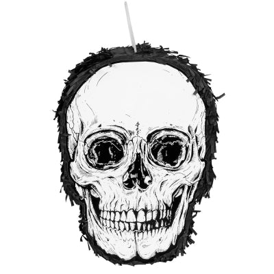 Boland Halloween-Piñata Totenkopf Piñata Halloween Deko aus Karton 35x25 cm
