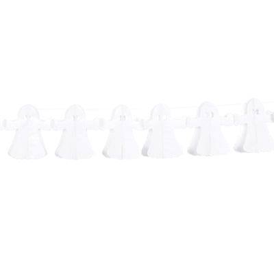 Boland Halloween Dekoration Halloween Geist Girlande – 4 Meter Hängedekoration Polyester
