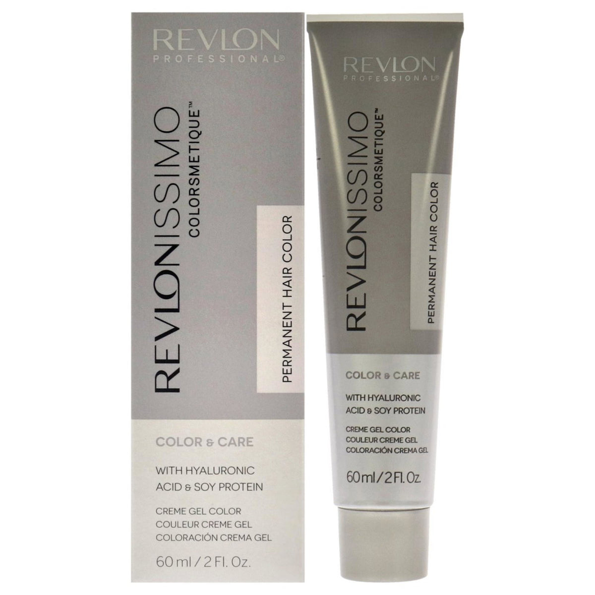 Revlon, Revlonissimo Colorsmetique, Hyaluronsäure, Permanente Haarfarbe, 8.21 Light Iridescent Ash Blonde, 60 ml