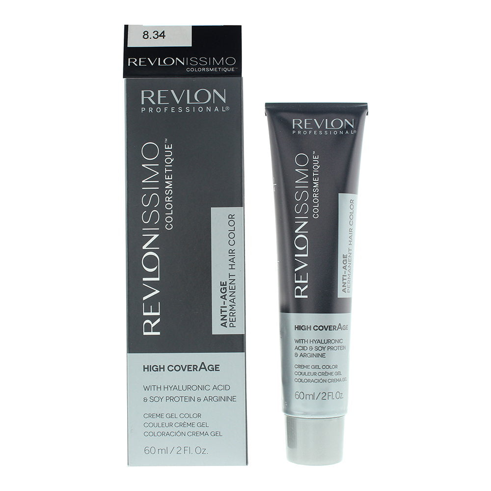 Revlon, Colorsmetique, KER-HA Komplex™, Permanente Haarfarbe, 8.34 Light Hazel Blonde, 60 ml